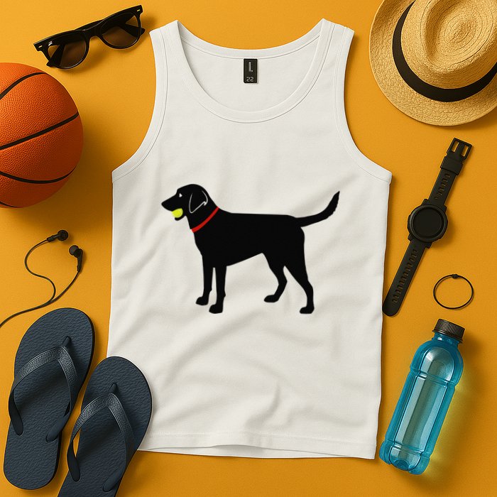 Labrador Retriever Fetch Black Lab Play Ball Tank Top