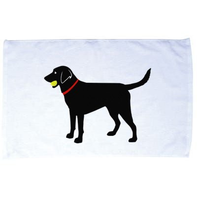 Labrador Retriever Fetch Black Lab Play Ball Microfiber Hand Towel