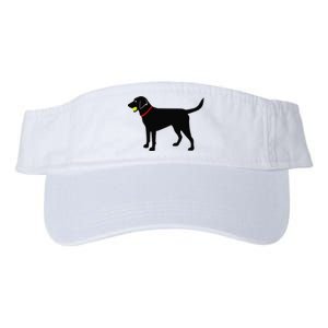 Labrador Retriever Fetch Black Lab Play Ball Valucap Bio-Washed Visor