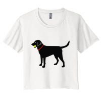 Labrador Retriever Fetch Black Lab Play Ball Crop Top