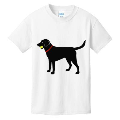 Labrador Retriever Fetch Black Lab Play Ball Kids T-Shirt
