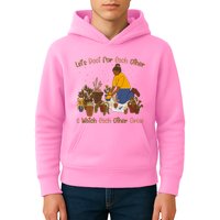Let's Root For Each Other And Watch Each Other Grow Plant Lover Kids Hoodie