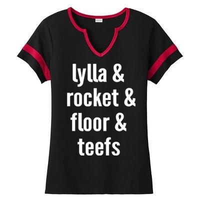 Lylla & Rocket & Floor & Teefs Ladies Halftime Notch Neck Tee