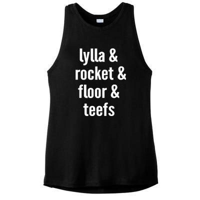 Lylla & Rocket & Floor & Teefs Ladies PosiCharge Tri-Blend Wicking Tank