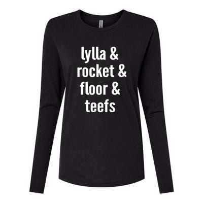 Lylla & Rocket & Floor & Teefs Womens Cotton Relaxed Long Sleeve T-Shirt