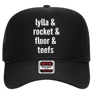 Lylla & Rocket & Floor & Teefs High Crown Mesh Back Trucker Hat