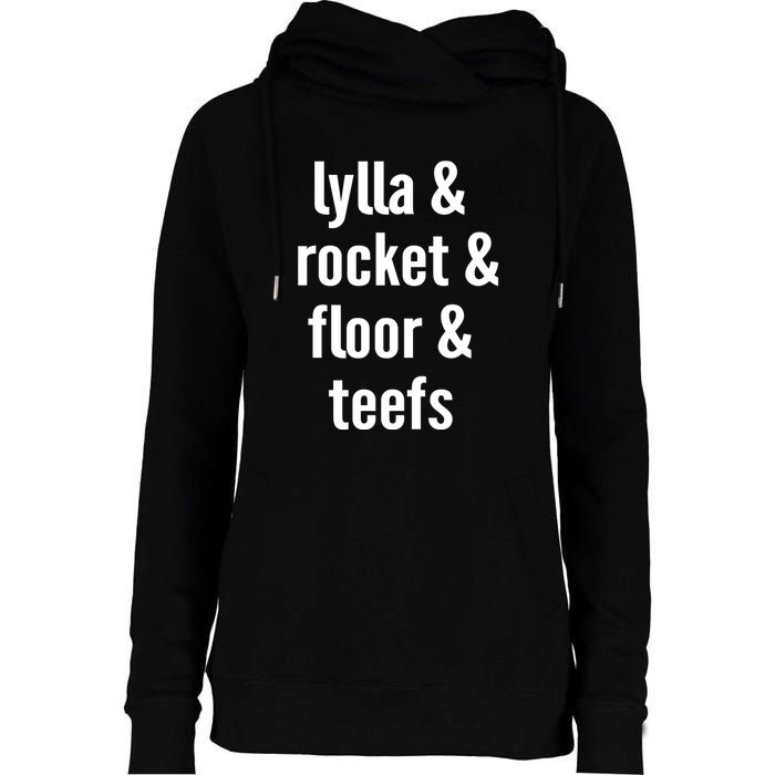 Lylla & Rocket & Floor & Teefs Womens Funnel Neck Pullover Hood