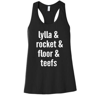 Lylla & Rocket & Floor & Teefs Women's Racerback Tank