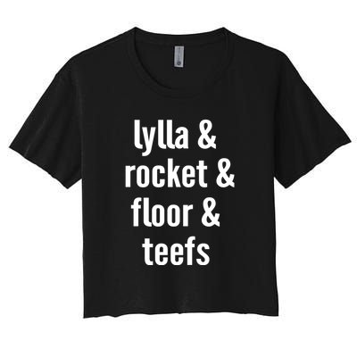 Lylla & Rocket & Floor & Teefs Women's Crop Top Tee