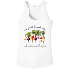 LetS Root For Each Other And Watch Other Grow Garden Ladies PosiCharge Competitor Racerback Tank