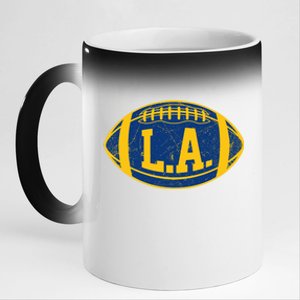 LA Rams Football 11oz Black Color Changing Mug