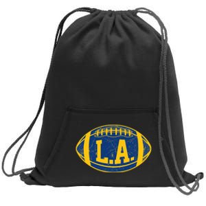 LA Rams Football Sweatshirt Cinch Pack Bag