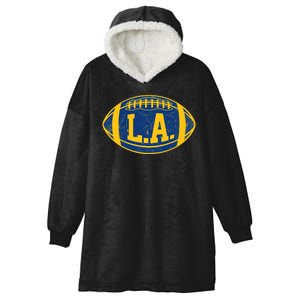 LA Rams Football Hooded Wearable Blanket