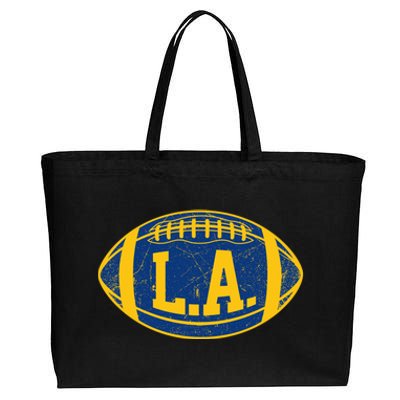 LA Rams Football Cotton Canvas Jumbo Tote