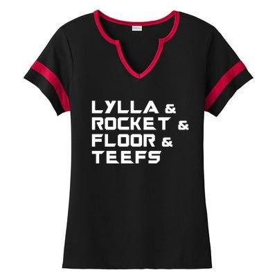 Lylla & Rocket & Floor & Teefs Ladies Halftime Notch Neck Tee