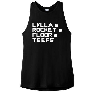 Lylla & Rocket & Floor & Teefs Ladies PosiCharge Tri-Blend Wicking Tank