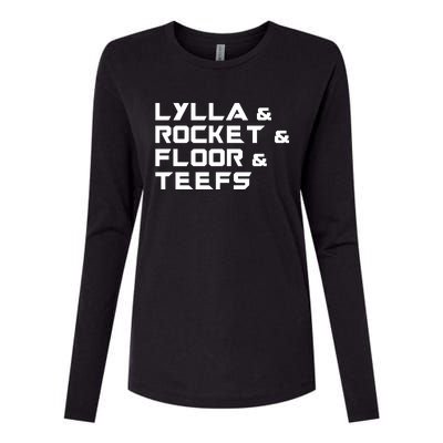 Lylla & Rocket & Floor & Teefs Womens Cotton Relaxed Long Sleeve T-Shirt