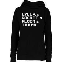 Lylla & Rocket & Floor & Teefs Womens Funnel Neck Pullover Hood