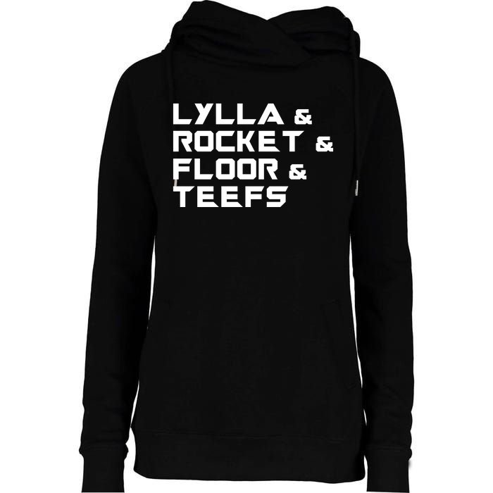 Lylla & Rocket & Floor & Teefs Womens Funnel Neck Pullover Hood