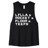 Lylla & Rocket & Floor & Teefs Women's Racerback Cropped Tank