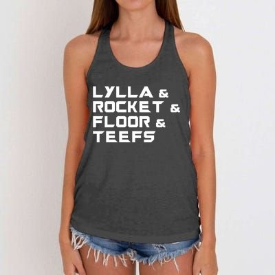 Lylla & Rocket & Floor & Teefs Women's Knotted Racerback Tank