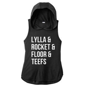 Lylla & Rocket & Floor & Teefs Ladies PosiCharge Tri-Blend Wicking Draft Hoodie Tank