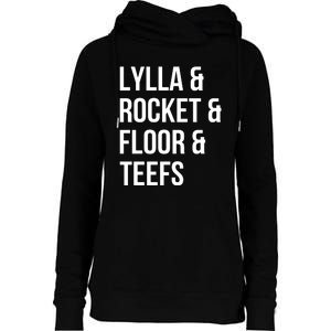 Lylla & Rocket & Floor & Teefs Womens Funnel Neck Pullover Hood