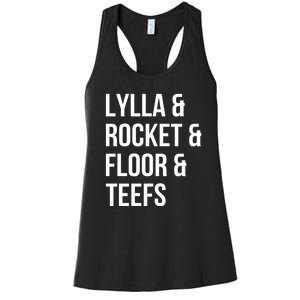 Lylla & Rocket & Floor & Teefs Women's Racerback Tank