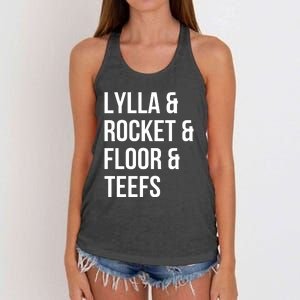 Lylla & Rocket & Floor & Teefs Women's Knotted Racerback Tank