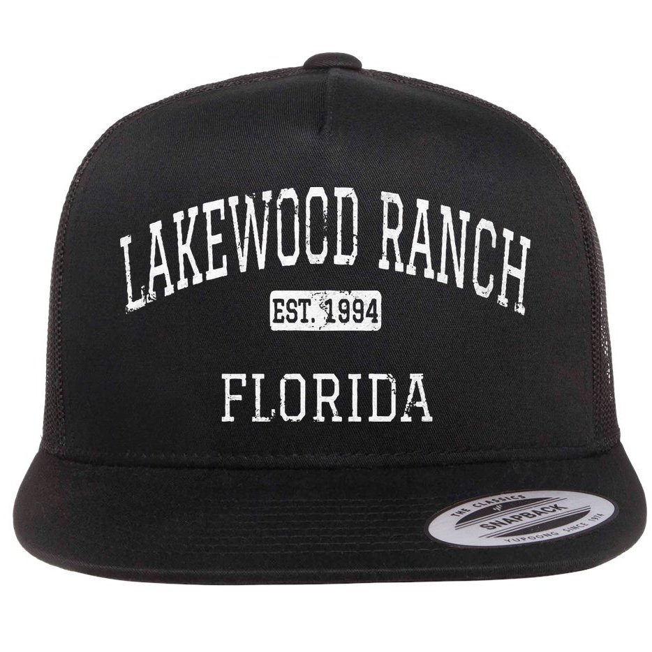 Lakewood Ranch Florida FL Vintage Flat Bill Trucker Hat
