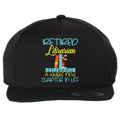 Librarian Retirement Funny Retired Mom Grandma Library Wool Snapback Cap