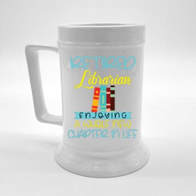 Librarian Retirement Funny Retired Mom Grandma Library Beer Stein