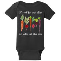 Let's Root For Each Other And Watch Each Other Grow Vegetables Baby Bodysuit