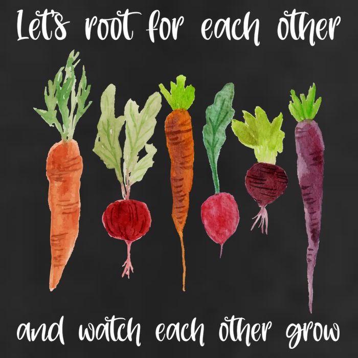 Let's Root For Each Other And Watch Each Other Grow Vegetables Trucker Hat