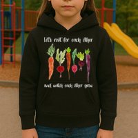 Let's Root For Each Other And Watch Each Other Grow Vegetables Kids Hoodie