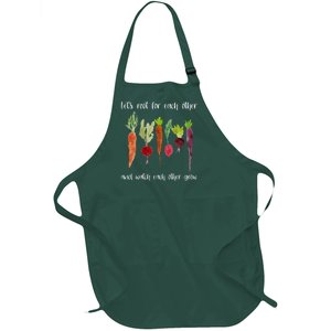 Let's Root For Each Other And Watch Each Other Grow Vegetables Full-Length Apron With Pockets