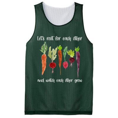 Let's Root For Each Other And Watch Each Other Grow Vegetables Mesh Reversible Basketball Jersey Tank
