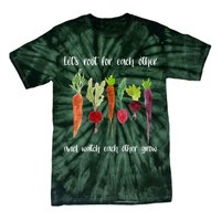 Let's Root For Each Other And Watch Each Other Grow Vegetables Tie-Dye T-Shirt