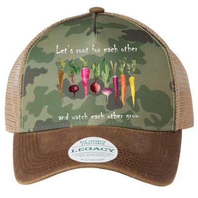 LetS Root For Each Other And Watch Each Other Grow Plants Legacy Tie Dye Trucker Hat