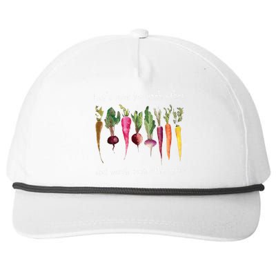 LetS Root For Each Other And Watch Each Other Grow Plants Snapback Five-Panel Rope Hat