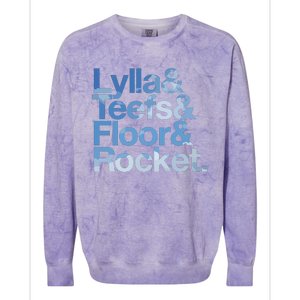 Lylla & Rocket & Floor & Teefs Funny Colorblast Crewneck Sweatshirt