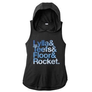 Lylla & Rocket & Floor & Teefs Funny Ladies PosiCharge Tri-Blend Wicking Draft Hoodie Tank