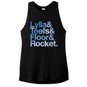 Lylla & Rocket & Floor & Teefs Funny Ladies PosiCharge Tri-Blend Wicking Tank