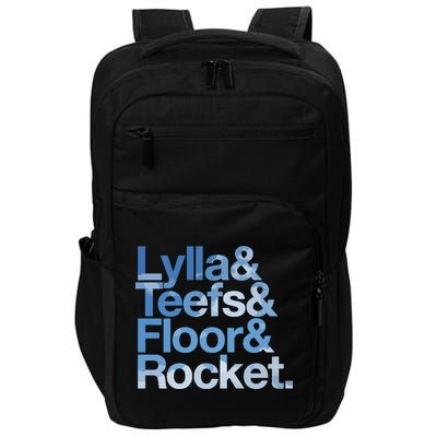 Lylla & Rocket & Floor & Teefs Funny Impact Tech Backpack