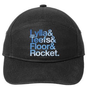 Lylla & Rocket & Floor & Teefs Funny 7-Panel Snapback Hat