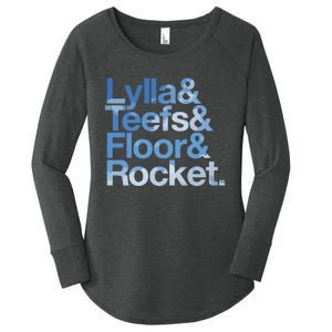 Lylla & Rocket & Floor & Teefs Funny Women's Perfect Tri Tunic Long Sleeve Shirt