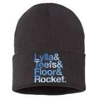 Lylla & Rocket & Floor & Teefs Funny Sustainable Knit Beanie