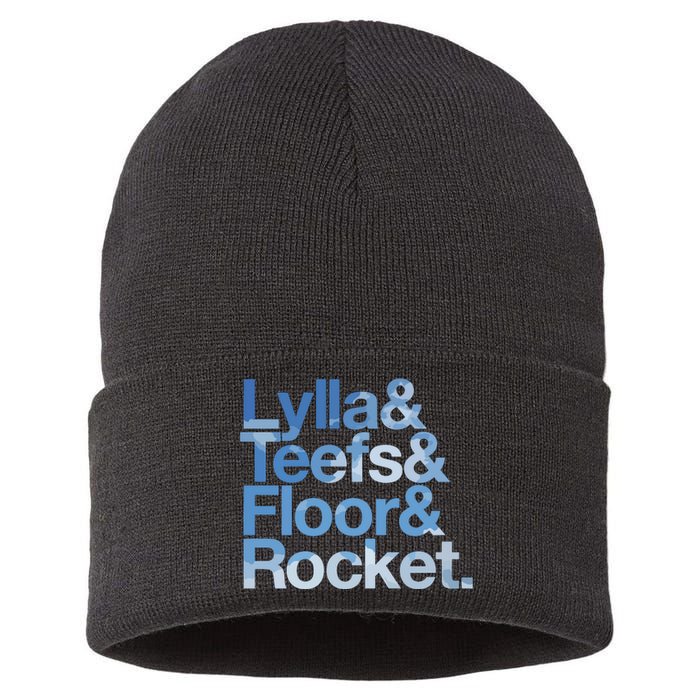 Lylla & Rocket & Floor & Teefs Funny Sustainable Knit Beanie