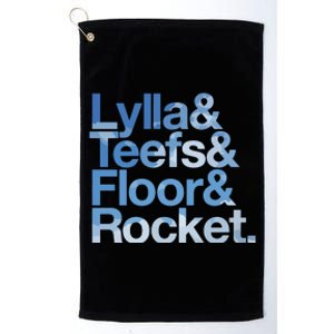 Lylla & Rocket & Floor & Teefs Funny Platinum Collection Golf Towel