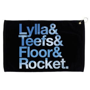 Lylla & Rocket & Floor & Teefs Funny Grommeted Golf Towel